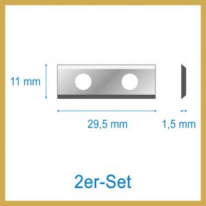 Ersatzmesser für Nutfräser groß 2er Set