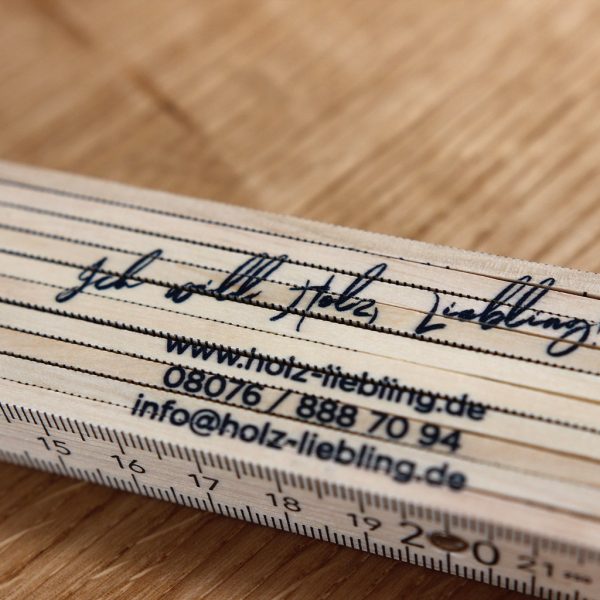 Zollstock Maßstab Meterstab Holz-Liebling Merchandise