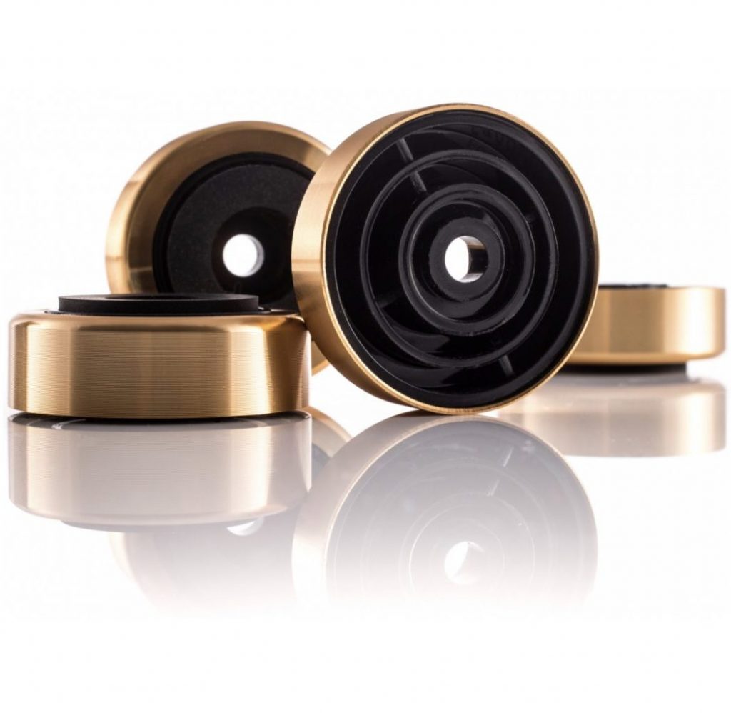 Rosegold Aluminium-Schneidebrett Füße 30x11mm
